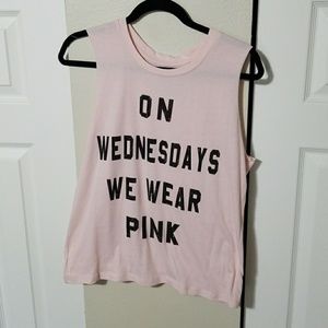 On Wednesdays we wear pink tank